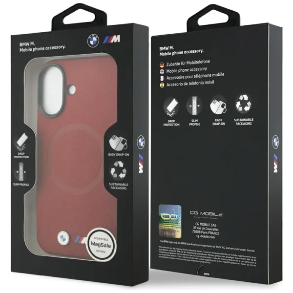BMW M FW Metal Logo MagSafe - Case iPhone 17 (red)
