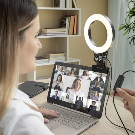 Selfie rõngas koos kinnitusklambriga Lumahoop InnovaGoods