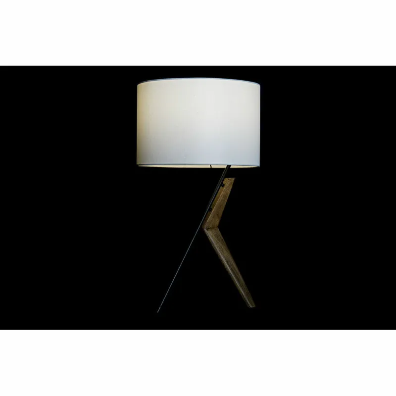 Stalinė lempa DKD Home Decor Juoda Metalinis Ruda Balta Ąžuolas 220 V 50 W 35 x 35 x 54 cm