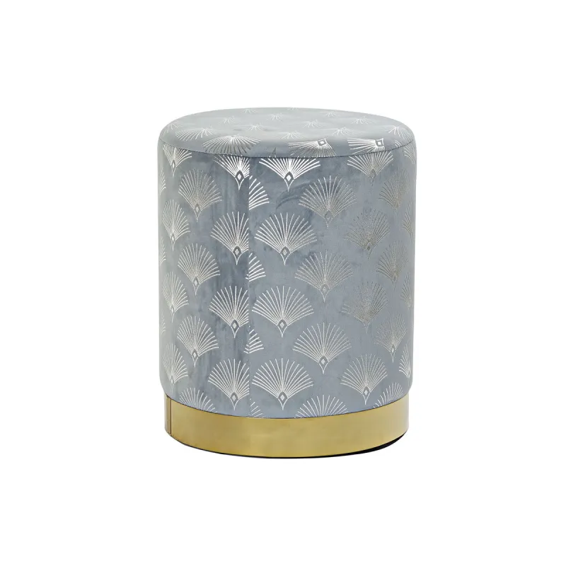 Jalatugi DKD Home Decor Sinine Polüester Metall Kuldne (35 x 35 x 43 cm)