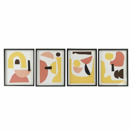 Maal DKD Home Decor 40 x 2,5 x 50 cm Abstraktne Skandinaavia stiil (4 osa)