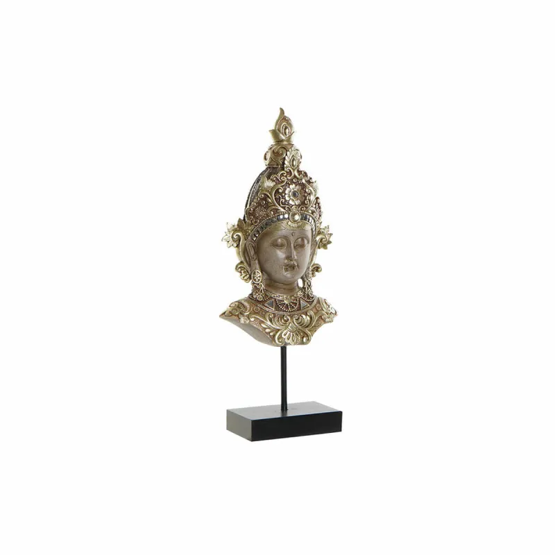 Dekoratyvinė figūra DKD Home Decor rudas auksinis rytietiškas Buda 15 x 7 x 38 cm