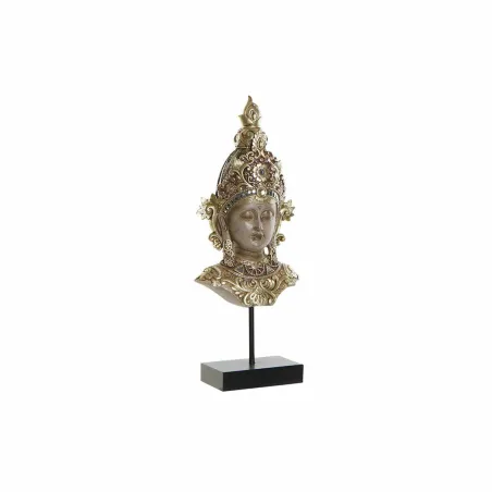 Dekoratiivne kuju DKD Home Decor pruun kuldne idamaine buda 15 x 7 x 38 cm