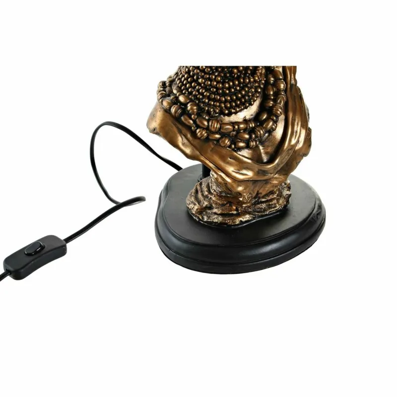 Galda lampa DKD Home Decor Melns Bronza Poliesters Sveķi Āfrikas sieviete (31 x 31 x 58 cm)