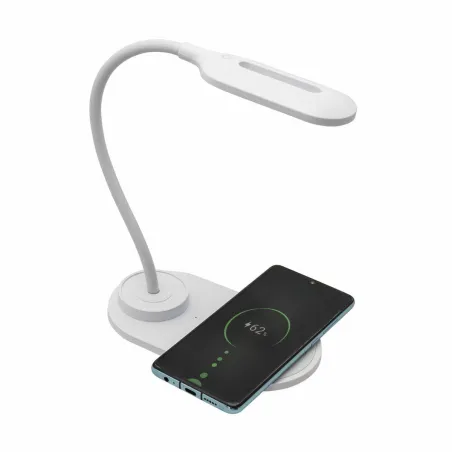 LED-lamppu ja johdoton laturi älypuhelimille Denver Electronics LQI-55 Valkoinen 5 W