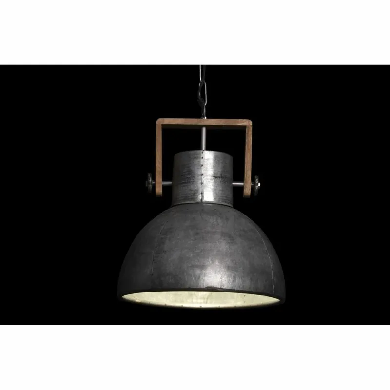 Pakabinamas apšvietimas DKD Home Decor Ruda Sidabras Metalinis Mango mediena 50 W 40 x 40 x 50 cm