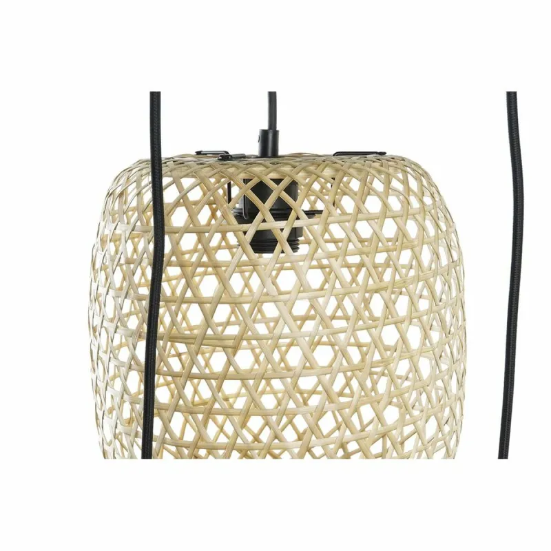 griestu gaismas DKD Home Decor 43 x 43 x 100 cm Melns Brūns Bambuss 50 W
