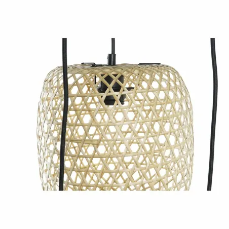 Kattolamppu DKD Home Decor 43 x 43 x 100 cm Musta Ruskea Bambu 50 W