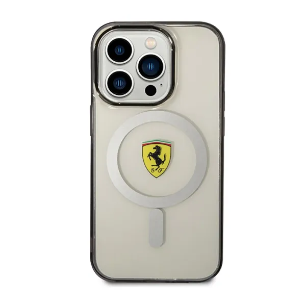 Ferrari Outline Magsafe - Case for iPhone 14 Pro Max (Transparent)