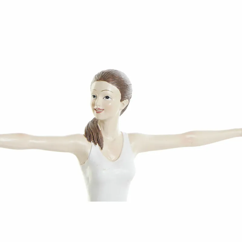 Koristehahmo DKD Home Decor 24 x 6,5 x 19,5 cm Scandi Pinkki Yoga
