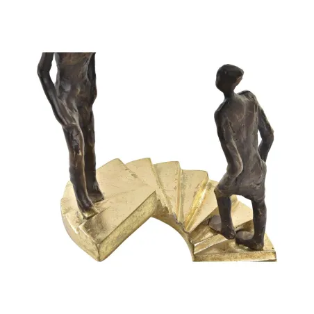 Dekoratiivkuju DKD Home Decor Kuldne Vaik Tumehall Trepp Kaasaegne (14 x 14 x 41,5 cm)