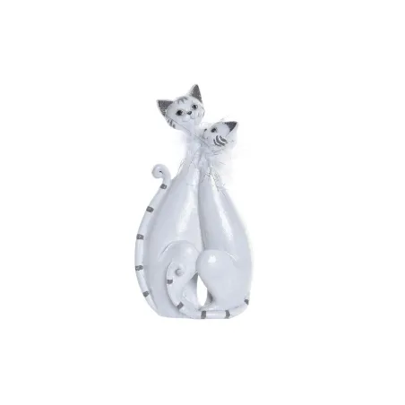 Koristehahmo DKD Home Decor 15 x 10 x 29 cm Valkoinen Autoa Romanttinen