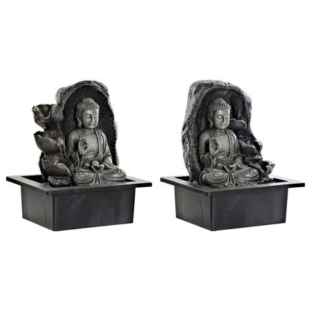 Sodo fontanas DKD Home Decor 21 x 17,5 x 25 cm Buda Derva Rytietiškas (2 vnt.)