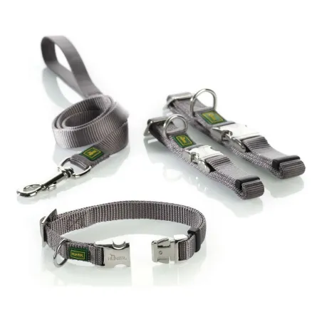 Dog collar Hunter Vario Basic Alu-Strong Grey L 40-55 cm