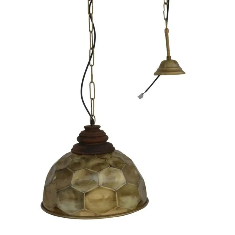 Потолочный светильник DKD Home Decor Позолоченный Деревянный Металл 50 W 39 x 39 x 34 cm