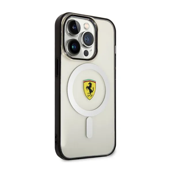 Ferrari Outline Magsafe - Case for iPhone 14 Pro Max (Transparent)