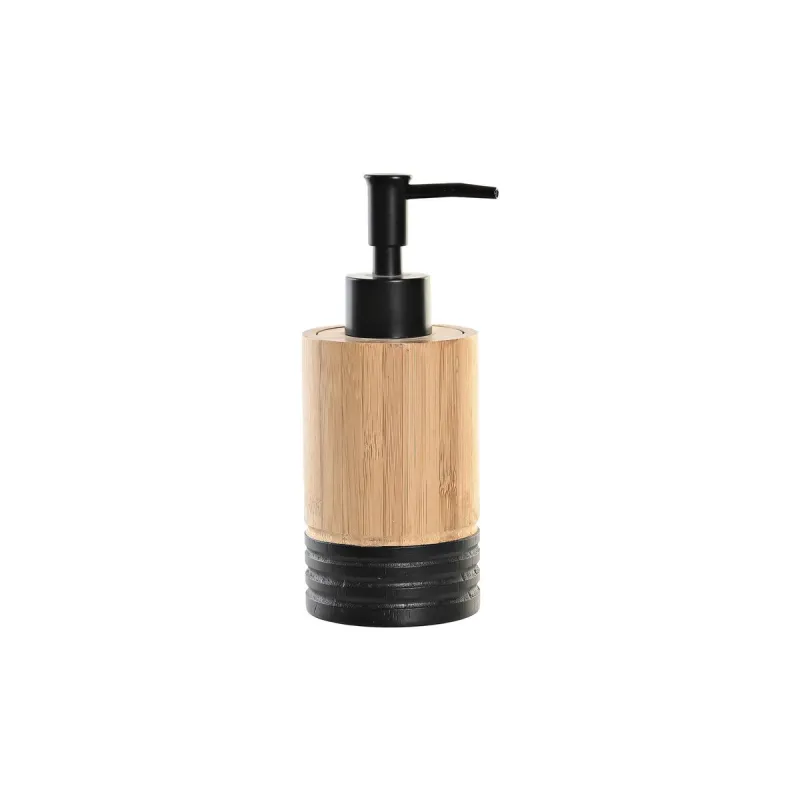 Ziepju dozators DKD Home Decor Melns Dabisks Bambuss polipropilēns