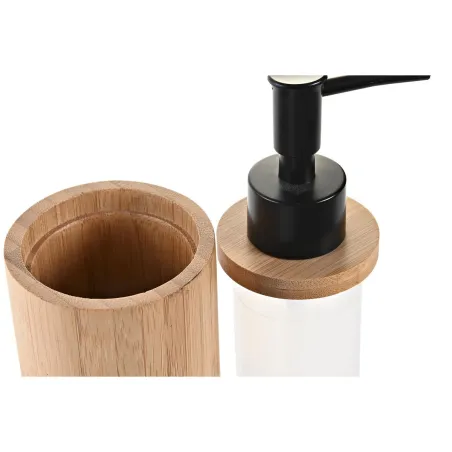 Seebi dosaator DKD Home Decor Must Naturaalne Bambus polüpropüleen