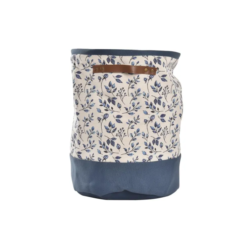 Pyykkikori DKD Home Decor Sininen Valkoinen Shabby Chic 30 x 30 x 40 cm
