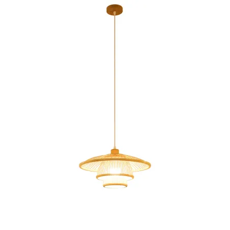 Потолочный светильник DKD Home Decor Натуральный Бамбук 50 W 40 x 40 x 17 cm