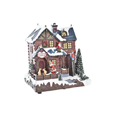 Miniatiūrinis namas DKD Home Decor Spalvotas Muzikinis 25,5 x 21 x 25 cm Judesių LED Šviesus