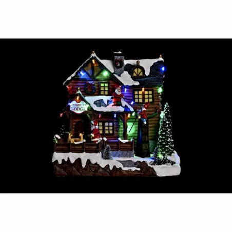Leļļu māja DKD Home Decor Daudzkrāsains Muzikāls 25,5 x 21 x 25 cm Kustības LED Licht