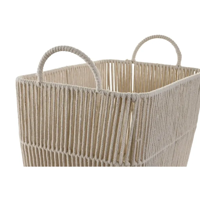 Grozs DKD Home Decor Bēšs Metāls 39 x 29 x 31 cm 3 Daudzums