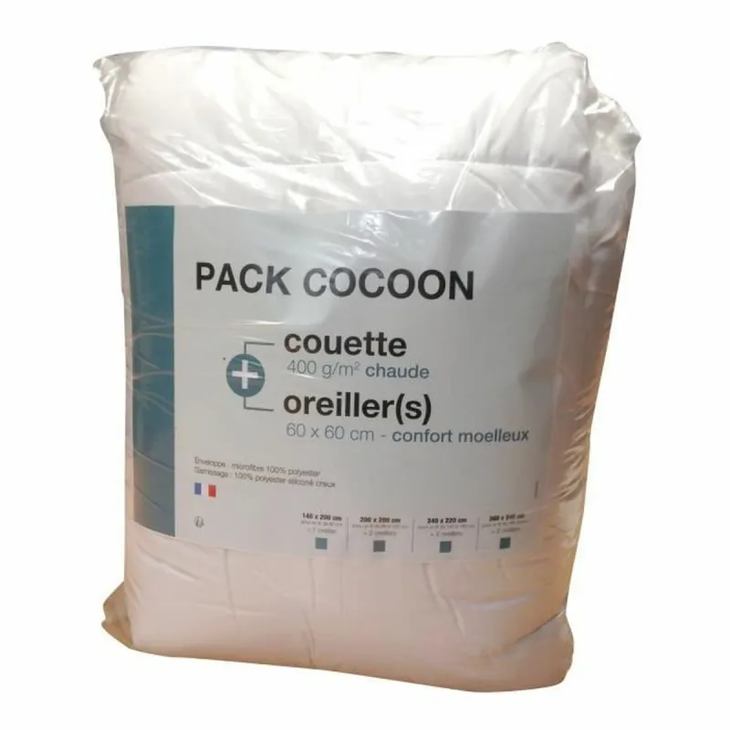 Duvet 400 g /m² 200 x 200 cm Polyester (3 Pieces)