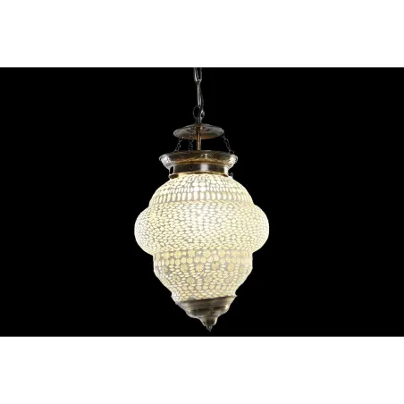 Потолочный светильник DKD Home Decor Белый Металл Стеклянный 25 W 23 x 23 x 33 cm