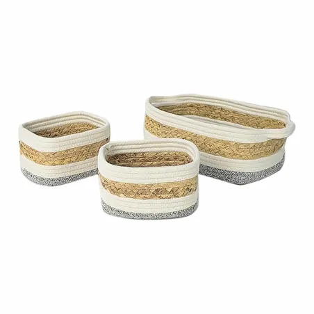 Декоративный шкафчик DKD Home Decor Натуральное волокно 33 x 23 x 13 cm