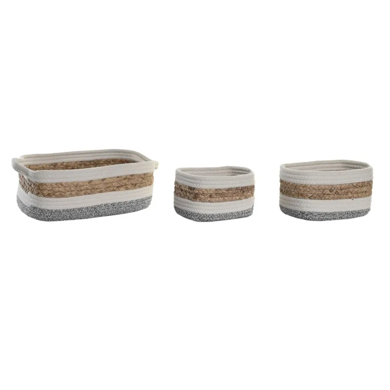 Декоративный шкафчик DKD Home Decor Натуральное волокно 33 x 23 x 13 cm