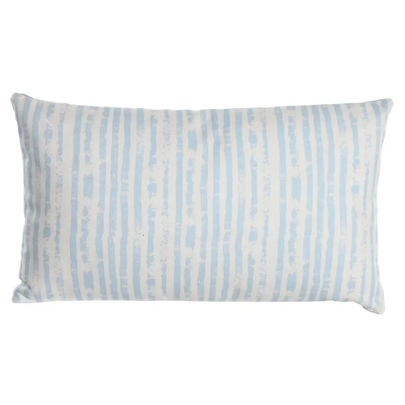 Pagalvėlė DKD Home Decor 50 x 15 x 30 cm Dryžiai Mėlyna Balta Viduržemio