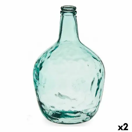 Dekoratīvs pudele Gift Decor Carafe Caurspīdīgs 8 L 22 x 37,5 x 22 cm Dekors (2 gb.)