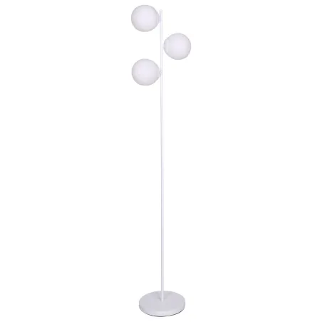 Grīdas lampa DKD Home Decor 35 x 25 x 167 cm Stikls Metāls Balts 220 V 50 W