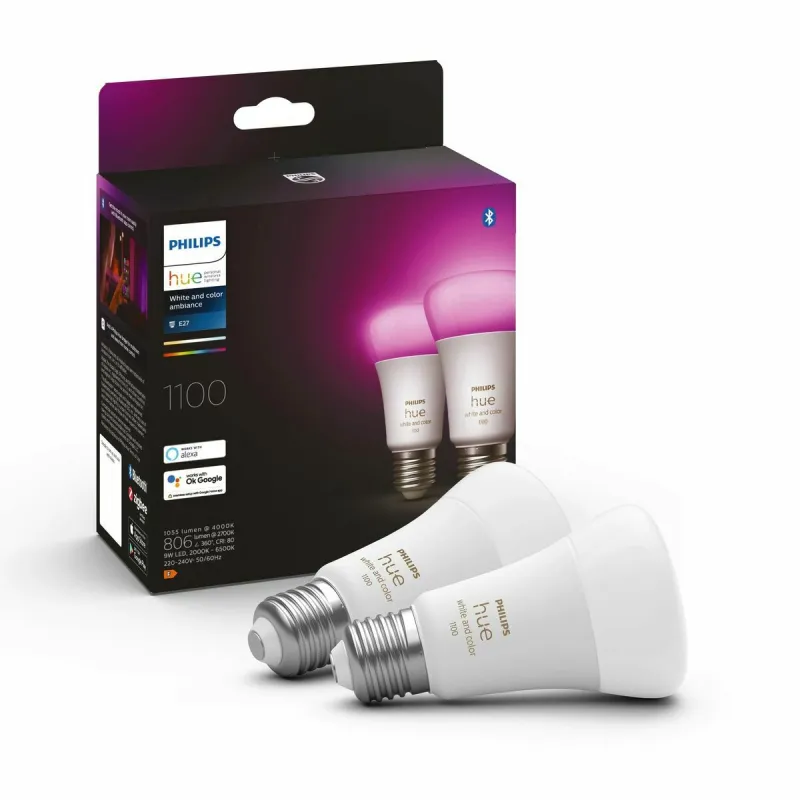 Išmani Lemputė Philips Pack de 2 E27 Balta F 9 W E27 806 lm (6500 K)