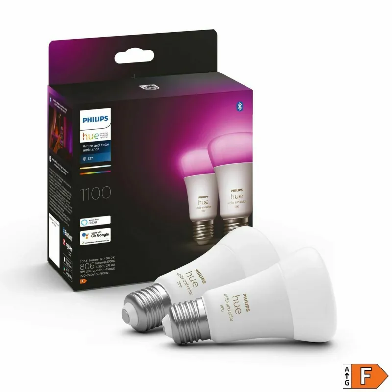 Išmani Lemputė Philips Pack de 2 E27 Balta F 9 W E27 806 lm (6500 K)