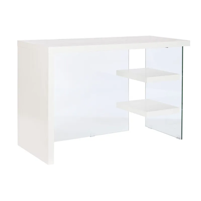 Laud DKD Home Decor Valge Läbipaistev Kristall Puit MDF 120 x 50 x 76 cm