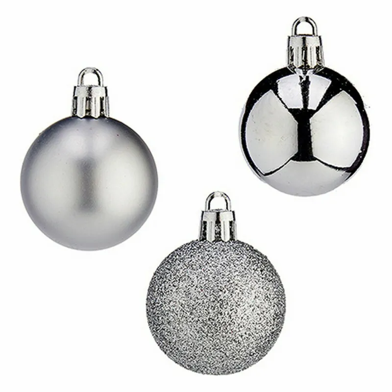 Joulupallosetti Krist+ Hopeinen Muovinen 4 cm (12 osaa)