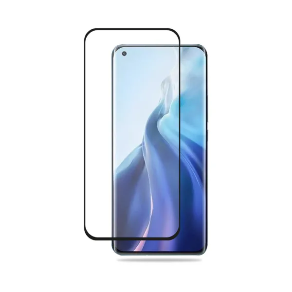 Crong 3D Armor Glass - 9H Full Glue Tempered Glass for Xiaomi Mi 11 Full Screen + Installation Frame