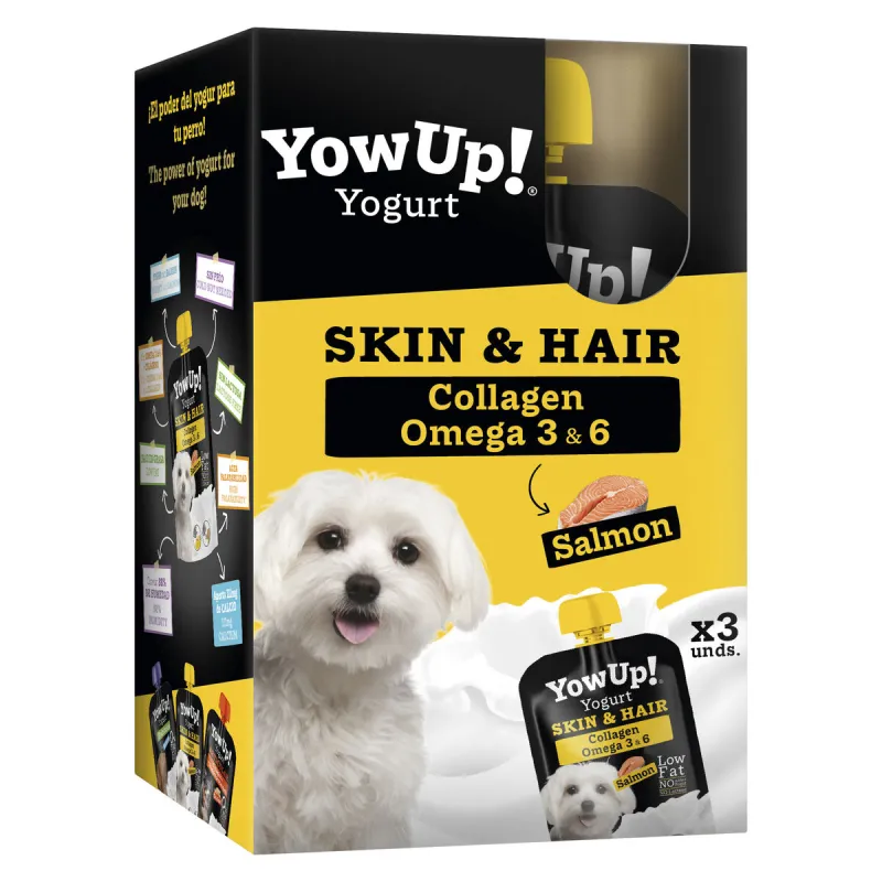 Kostea ruoka YowUp Skin and Hair Lohi 3 x 115 g 3 osaa