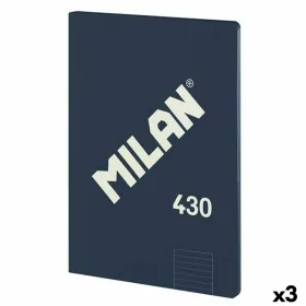 Notebook Milan 430 Blue A4 48 Sheets (3 Units)
