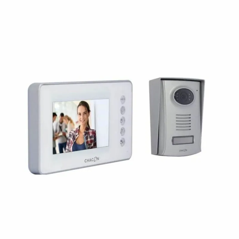 Viedais Videoporters Chacon 34801 Balts PVC Alumīnijs
