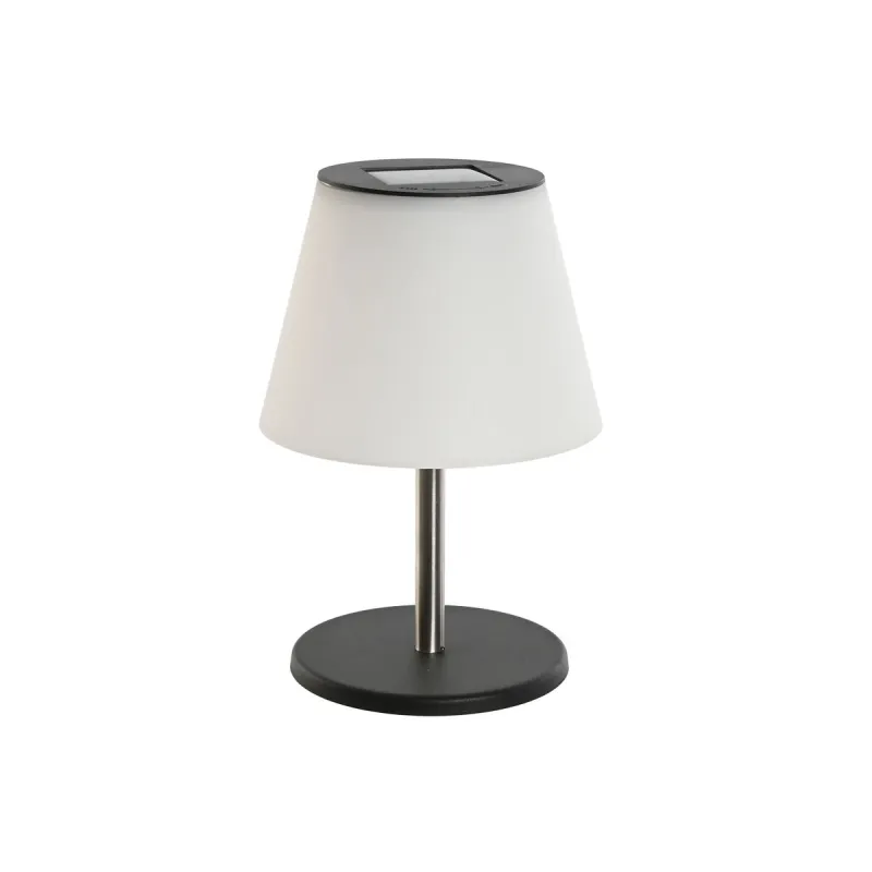 Pöytälamppu Home ESPRIT Valkoinen Musta PVC Ruostumaton teräs Alumiini 18 x 18 x 26,5 cm