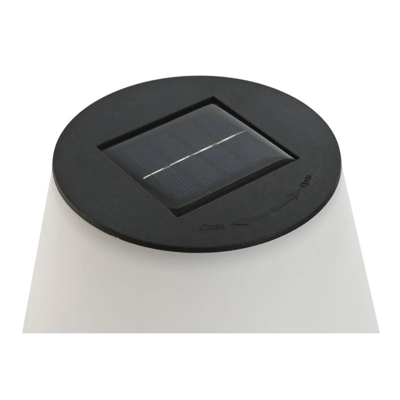 Laualamp Home ESPRIT Valge Must PVC Roostevaba teras Alumiinium 18 x 18 x 26,5 cm
