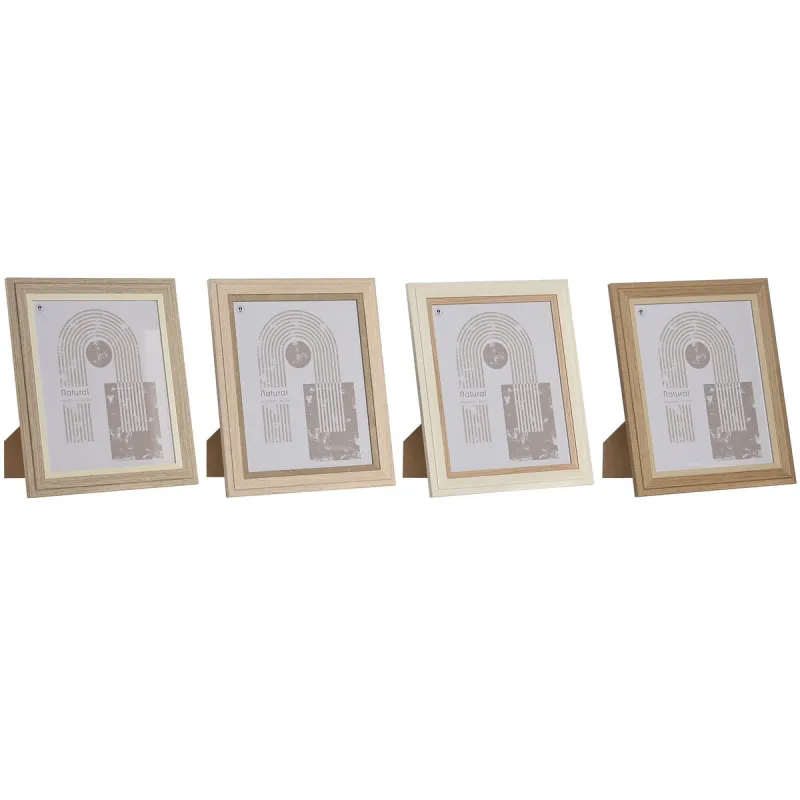 Nuotraukų rėmelis Home ESPRIT Stiklas Medžio MDF Skandinavijos 23 x 2,8 x 28 cm (4 vnt.)