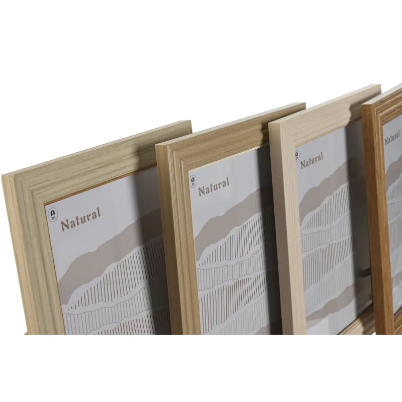 Fotoraam Home ESPRIT Mitmevärviline Kristall polüstüreen 26,2 x 1,6 x 31,2 cm (4 Ühikut)