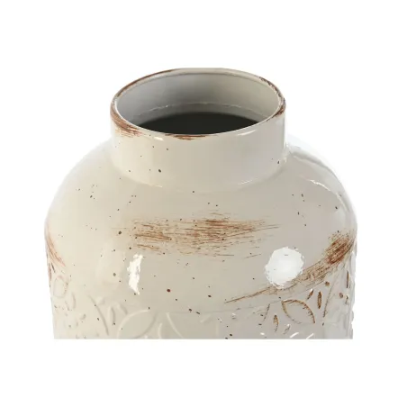 Vāze Home ESPRIT Balts Metāls 15 x 15 x 28 cm