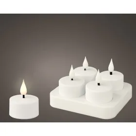 LED Kynttilä Lumineo 485346 Valkoinen Ladattava Sisäpuoli (4 osaa)