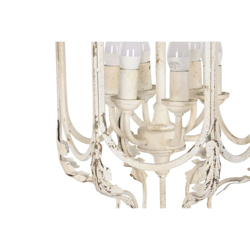 griestu gaismas Home ESPRIT Balts Metāls 39 x 34 x 75 cm