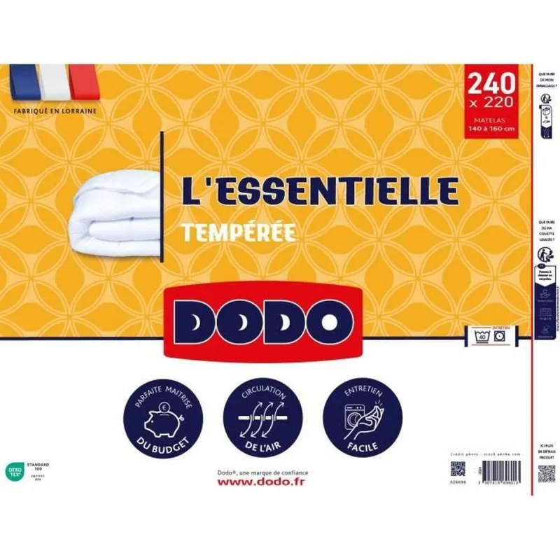 Peitto DODO L'Essentielle Tempérée Valkoinen 240 x 220 cm